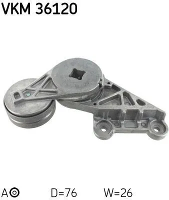 Produktbild von SKF VKM 36120 Spannrolle Keilrippenriemen für VOLVO V70 I (875, 876) für RENAULT LAGUNA I (B56, 556)