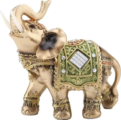 Produktbild von Elefantendekoration, Feng-Shui-Elefantenstatue, Elefantenfigur für Zuhause und Büro – Glücksbringer