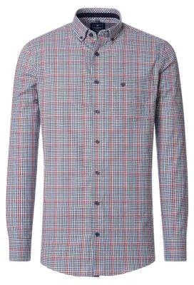 Produktbild von Redmond - Comfort Fit - Herren Langarm Hemd (251060111), Größe:3XL, Farbe:Rot(50)