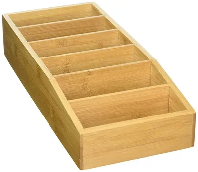 Produktbild von KESPER Universal Organizer 6 Fächer 15 X 7 X 35 cm Bambus 70822