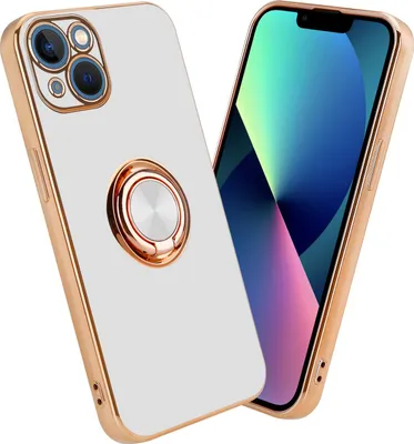Produktbild von Cadorabo Schutzhülle für Apple iPhone 14 PLUS Hülle in Weiß Etui Case Cover Kameraschutz magnetische Autohalterung