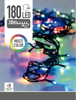 Produktbild von Mehrfarbige LED-Lichtergirlande (23 m)