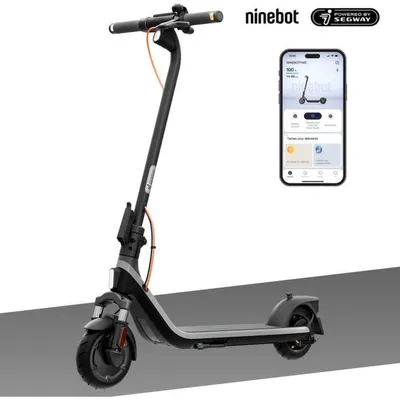 Productafbeelding van Ninebot by Segway E2 Plus E II, Klassieke scooter, Zwart, 25 km/u, 90 kg, Geschikt voor elk geslacht, 2 wielen