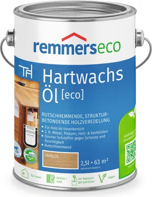 Produktbild von Remmers Hartwachs-Öl [eco] farblos 2,5 l, Leinölfirnis