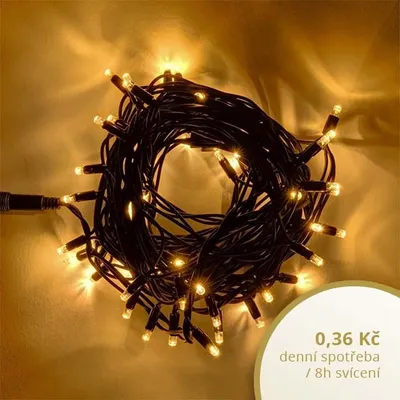Zdjęcie produktu dla Łańcuch świetlny LED 20 m, ciepła biel, 120 diod, IP67