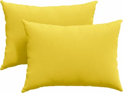 Image de vidaXL : 2 coussins pour canapé, tissu, jaune clair, 70 x 50 cm