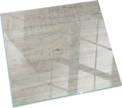 Immagine prodotto di Struttura in legno chiaro – Piastra di base in vetro per – stufa a legna – Piastra per caminetto in vetro – Vetro protettivo – Piastra parascintille – Piastra di base in vetro refrattaria – Piastra termoprotettiva – Protezione per pavimento in vetro – 50x50 cm