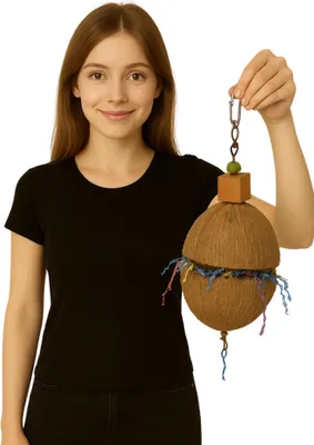 Image de Jouet naturel et sûr pour perroquets