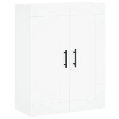 Image de Armoire murale blanc 69,5x34x90 cm bois d'ingénierie