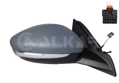 Produktbild von ALKAR 6132312 Außenspiegel Seitenspiegel Rechts für OPEL Corsa F Konvex Grundiert