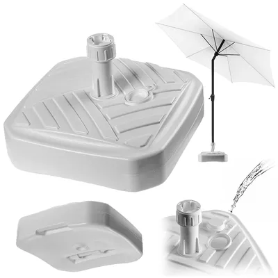 Image de Support pour parasol / pied de parasol - Carré - 39 cm - Pour parasols de jardin