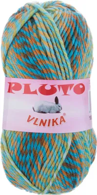 Produktbild von 5 x 100g Strickgarn PLUTO Strick-Wolle mehrfarbig bunt Handstrickgarn Flauschig Farbwahl, Farbe:80