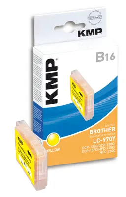 Obrázok produktu pre KMP B16, Vysoký (XL) výnos, Žltá, Atrament na pigmentovej báze, 1 kusov