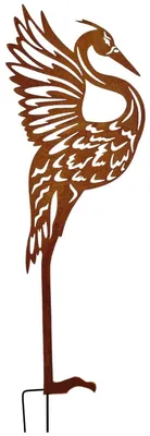 Imagen del producto de Decoración de jardín XXL, grúa de jardín oxidada, 110 cm
