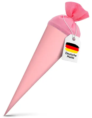 Produktbild von itenga Bastelschultüte 70cm rund ROSA