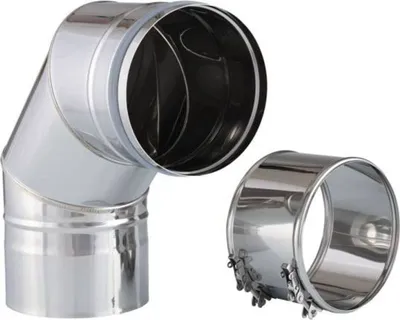 Image de Coude Zehnder 90° pour système de façade ComfoVent 180 UE