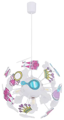 Produktbild von Hängeleuchte, Prinzessin Design, rund, bunt, H 120 cm