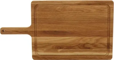 Produktbild von Hofmeister Schneidebrett 42 x 22 mit Griff Küchenbrett Schneidunterlage Holzbrett Holzschneidebrett Schneidbrett Servierbrett Wurstbrett