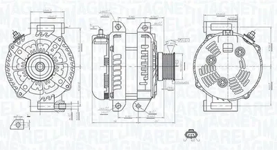 Produktbild von MAGNETI MARELLI 063735749010 Lichtmaschine Generator LiMa 220A 12V für JEEP GRAND CHEROKEE IV (WK, WK2)
