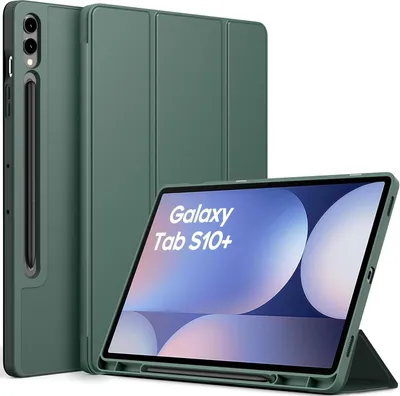 Image de EasyAcc Samsung Galaxy Tab S9 FE/S9+ 12,4 pouces Housse vert nuit