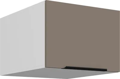 Produktbild von Hängeschrank mit Flügeltüren LUNARA – Breite 50 cm, Dunkelbeige/Weiß