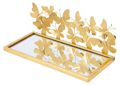 Produktbild von Iqalui - Regal, 43x19x17h cm Gold, ein Fach