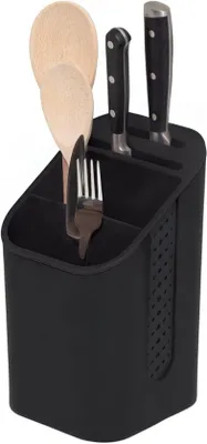 Produktbild von Famanu Spülbeckenorganizer mit Messerhalter - praktischer Küchenhelfer - Schwarz