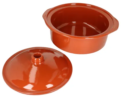 Zdjęcie produktu dla Garnek gliniany Cocotte 4,5L + pokrywka - 99532