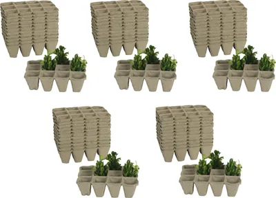 Produktbild von 60x Anzuchtschale Anzuchttöpfe Pikierschale Saatschalen Anzuchtplatte Platte