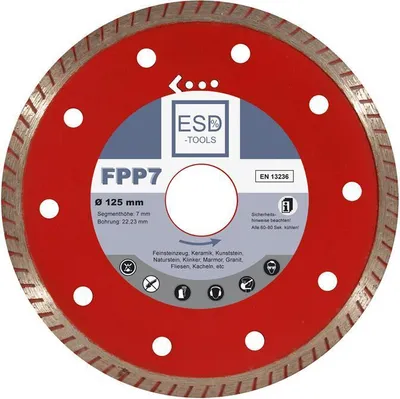 Produktbild von Diamanttrennscheibe FPP7 Fliese Premium - Ø 125 mm - 22,23 mm Bohrung