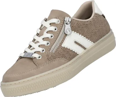 Auf dem Bild ist ein brauner Freizeitschuh abgebildet der von der Seite betrachtet wird. Der Schuh hat eine sportliche Form und weist eine strukturierte Oberfläche auf.