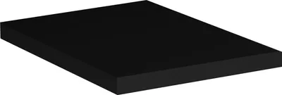 Zdjęcie produktu dla Blat Łazienkowy 20 Cm Czarny Mat Mdf Pvc Do Zabudowy Wnęk