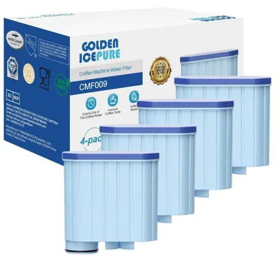 Image de Filtres de remplacement pour Philips AquaClean CA6903/10, CA6903/22, CA6707/20, compatibles avec les machines à café automatiques Saeco, lot de 4