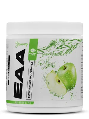 Produktbild von Yummy EAA - 400g : Sour Green Apple I Pulver I essenzielle Aminosäuren I optimierte Aminosäure - Matrix I MAP - Formel I Muskelversorgung I Muskelaufbau I optimierter Geschmack I optimale Löslichkeit I vegan I glutenfrei