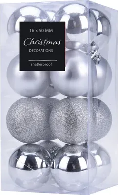 Produktbild von Weihnachtskugeln, Ø 5 cm, 16-teiliges Set