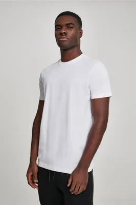 Image de Urban Classics TB2684 | Basic Tee T-shirt Homme - Couleur : Blanc - Taille : 5XL
