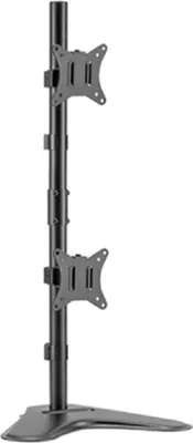 Produktbild von Brateck LDT66-T02V Desktop-Monitorhalter für 2 Monitore, schwarz