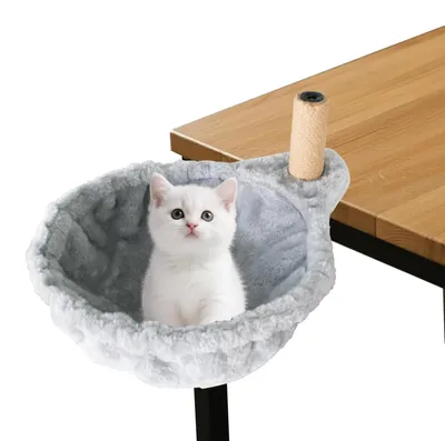 Katzenbett für Schreibtisch mit Kratzbaum, 30 cm, bis 10 kg