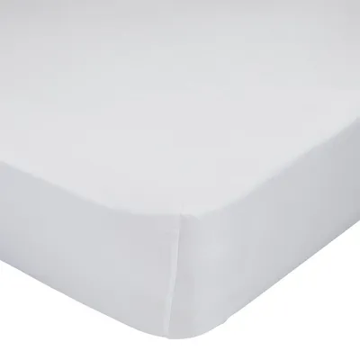 Image de Drap de lit HappyFriday BASIC Blanc 160 x 200 x 32 cm