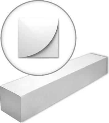 Obrázek produktu pro NMC CURVE-box ARSTYL Noel Marquet 1 karton s 6 panely Nástěnný 3d panel styl moderna barva bílá | 0,84 m2