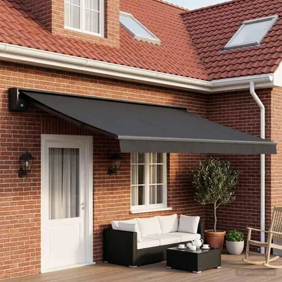 Obrázek produktu pro Náhradní látka na markýzu Antracitová 400 × 300 cm Polyester