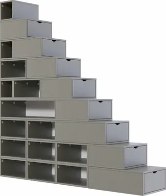 Immagine prodotto di Scaffale a gradini 225 cm - Grigio