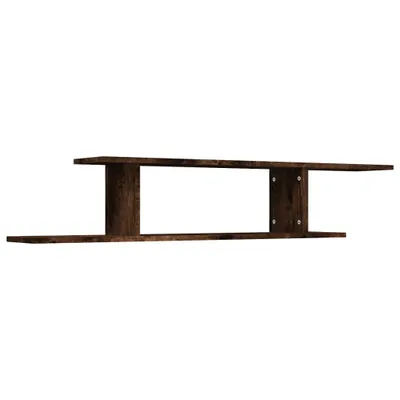 Obrázek produktu pro vidaXL TV nástěnná police Smoked Oak 125x18x23 cm výrobek ze dřeva
