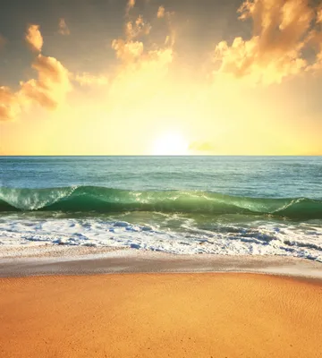 Produktbild von Fototapete - Sea Sunset 225x250cm - Vliestapete