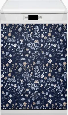 Produktbild von Magnetmatte Geschirrspüle Abwaschbar Küche Magnete  Nachbildung 45x80 cm  - Skandinavische Blätter
