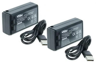 Produktbild von vhbw 2x Akku kompatibel mit Godox V860 3-C, V860 3-S Blitzgerät, Kamera-Blitz (3000 mAh, 7,4 V, Li-Ion)