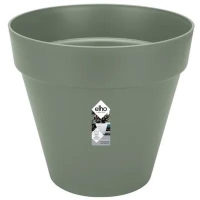 Image de Pot de fleurs Elho Loft Urban, Plastique, Avec Réservoir d'eau, Ø48.5x44.5cm, Vert