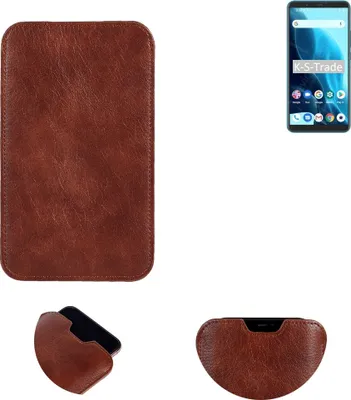 Produktbild von K-S-Trade Schutzhülle Handyhülle kompatibel mit Cubot Note 9 Handytasche Kunstleder Sleeve in braun