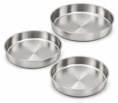 Obrázek produktu pro IMEX Tepsi plechy 3 ks nerezové kulaté 28/32/36 cm