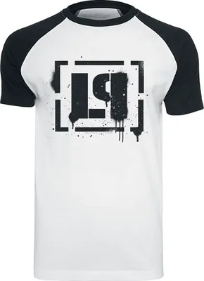 Produktbild von Linkin Park T-Shirt Herren LP Logo weiß/schwarz Band-Merch, Bands 100% Baumwolle L